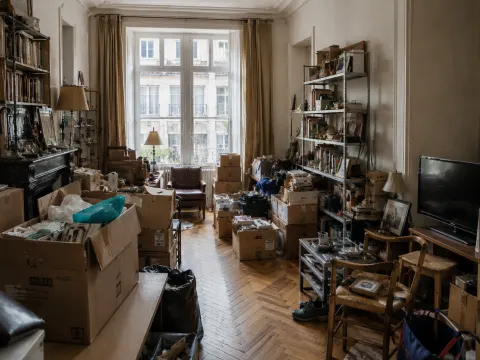 Débarras de logement avec tri et évacuation des objets